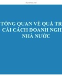 Chuyên đề 4: Cải cách doanh nghiệp nhà nước - TS. Trần Du Lịch