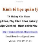 Bài giảng Kinh tế học quản lý