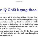 Tài liệu về Chất lượng dự án - Phần 1