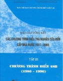 Báo cáo tổng kết chương trình điều tra nghiên cứu biển cấp nhà nước 1997 -2000 (tập 3)