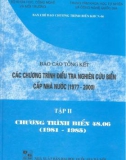 Báo cáo tổng kết chương trình điều tra nghiên cứu biển cấp nhà nước 1997 -2000 (tập 2)