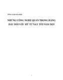 Tổng luận Những công nghệ quan trọng hàng đầu đối với Mỹ từ nay tới năm 2025