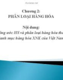 Bài giảng Nghiệp vụ hải quan: Chương 2 - Nguyễn Cương