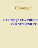 Bài giảng Kinh tế công cộng: Chương 2 - Can thiệp của chính phủ vào nền kinh tế