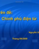 Chuyên đề: Chính phủ điện tử