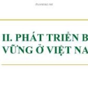 PHÁT TRIỂN BỀN VỮNG Ở VIỆT NAM