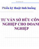 Bài giảng Một số vấn đề về tư vấn pháp luật - Tư vấn sở hữu công nghiệp cho doanh nghiệp