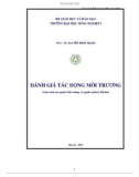 Đánh giá tác động môi trường (Giáo trình cho ngành Môi trường và ngành Quản lý đất đai)