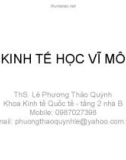 Bài giảng Kinh tế học vĩ mô: Chương 8 - ThS. Lê Phương Thảo Quỳnh