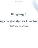 Bài giảng Kinh tế học khu vực công: Bài 5 - Đỗ Thiên Anh Tuấn