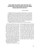 Quan điểm của Đảng Cộng sản Việt Nam về nhà nước pháp quyền xã hội chủ nghĩa trong Hiến pháp năm 2013