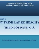 Bài giảng Kế hoạch phát triển kinh tế xã hội: Chương II