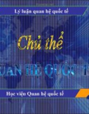 Chủ thể quan hệ quốc tế