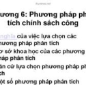 Bài giảng Phương pháp phân tích chính sách công