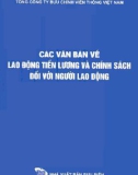 Chính sách đối với người lao động và các văn bản về lao động tiền lương: Phần 1