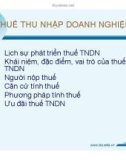 Bài giảng Luật tài chính - Chương 3: Thuế thu nhập doanh nghiệp