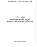 Tài liệu chính trị hè cho cán, giáo viên hè năm 2011