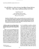 Cơ chế kiểm tra, giám sát trong hoạt động tố tụng hình sự Việt Nam - thực trạng và phương hướng hoàn thiện