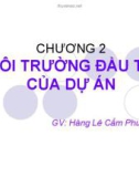 Bài giảng Lập và phân tích dự án: Chương 2 - Lê Hoàng Cẩm Phương