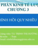 Bài giảng Kinh tế lượng: Chương 3 - TS. Trịnh Thị Hường