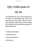 Quy trình quản lý dự án