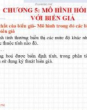 Bài giảng Kinh tế lượng: Chương 5 - Nguyễn Văn Vũ An