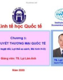 Bài giảng Kinh tế học Quốc tế: Chương 3 - TS. Lại Lâm Anh