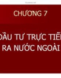 Bài giảng Pháp luật về đầu tư: Chương 7 - Đại học Mở TP HCM