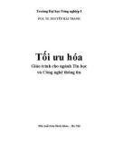 Giáo trình tối ưu hóa - Chương 1