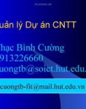 Bài giảng Quản lý dự án phần mềm: Bài 1 - Thạc Bình Cường