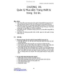 Giáo trình quản lý dự án - Chương 9