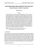 Phát triển ngành công nghiệp hỗ trợ ở Việt Nam - Một số vấn đề lý thuyết và thực tiễn