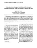 Khái niệm và các khung mô hình đánh giá tổn thương do thiên tai trên thế giới - Đánh giá khả năng áp dụng ở Việt Nam