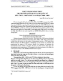 Thực trạng khai thác thị trường khách du lịch quốc tế đến Thừa Thiên Huế giai đoạn 2000 - 2009 (Nguyễn Hà Huỳnh Giao)