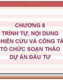 Bài giảng Lập và phân tích dự án: Chương 8 - Lê Hoàng Cẩm Phương