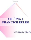 Bài giảng Lập và phân tích dự án: Chương 4 - Lê Hoàng Cẩm Phương