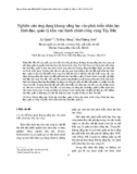 Nghiên cứu ứng dụng khung năng lực vào phát triển nhân lực lãnh đạo, quản lý khu vực hành chính công vùng Tây Bắc