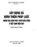 Phát triển bền vững ở Việt Nam hiện nay - Xây dựng và hoàn thiện pháp luật: Phần 1