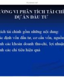 Bài giảng Phân tích và lập dự án đầu tư: Chương 6 - ThS.Trần Thùy Linh