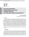 Ứng dụng phần mềm R trong phân tích kỹ thuật và những thiết lập cho giao dịch chứng khoán quốc tế