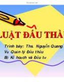 Bài giảng Luật đấu thầu - ThS. Nguyễn Quang Huấn