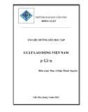 Tài liệu hướng dẫn học tập Luật lao động Việt Nam - ThS. Diệp Thành Nguyên