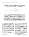 Quản lý nhà nước đối với lao động di cư trong quá trình công nghiệp hóa, đô thị hóa ở Thủ đô Hà Nội