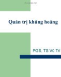 Quản trị khủng hoảng