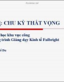 Bài giảng Bài 12: Chu kỳ thất vọng - Huỳnh Thế Du