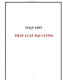 Nhập môn Pháp luật đại cương