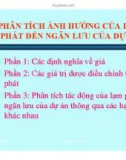 PHÂN TÍCH ẢNH HƯỞNG CỦA LẠM PHÁT ĐẾN NGÂN LƯU CỦA DỰ ÁN