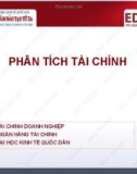 Bài giảng Phân tích tài chính - Đại học Kinh tế Quốc dân