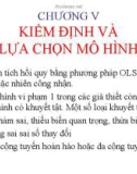 Bài giảng Kinh tế lượng: Chương 5 - Mai Cẩm Tú