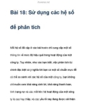 Bài 18: Sử dụng các hệ số để phân tích